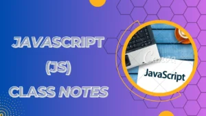 JS class notes