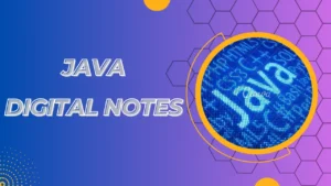 java digital notes