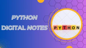 Python Digital notes